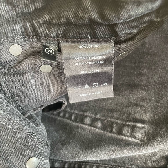 GRLFRND Karolina High Rise Straight Crop Black Jeans - Picture 6 of 12